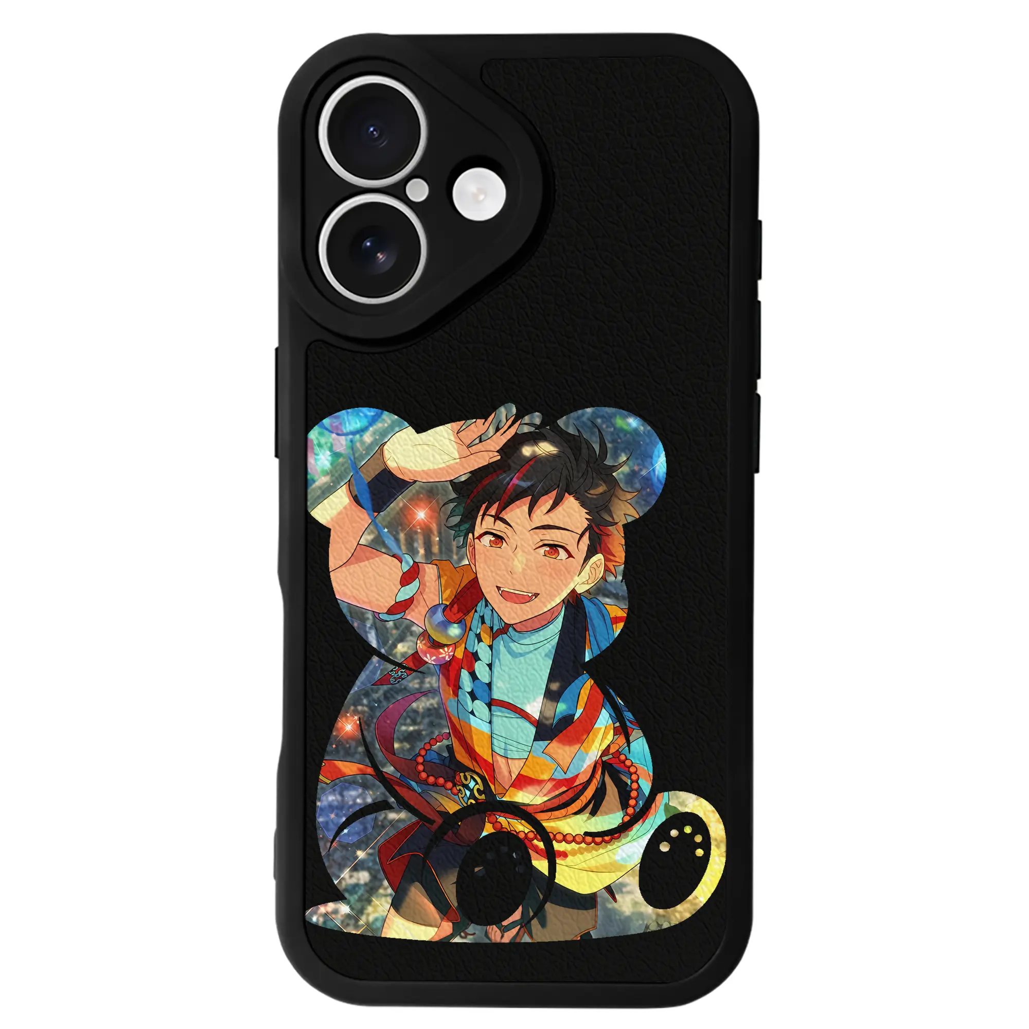 あんさん ぶる グッズ 流星隊 南雲鉄虎 - IPhone 16シリーズ対応 ・ シリコンスマホケース ・ レザー調 ・ 高精度フィット ・ 耐衝撃 ・ ワイヤレス充電対応 ・ 精密カット